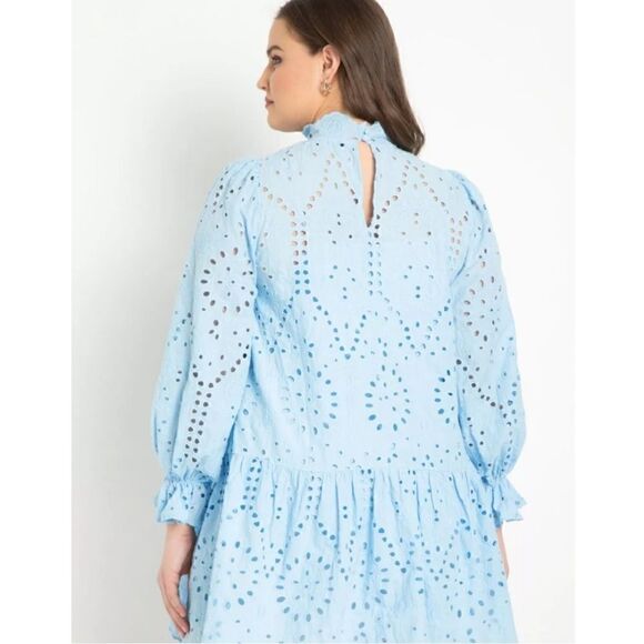 HP 09/03/22- Eyelet Easy Dress - Picture 3 of 4